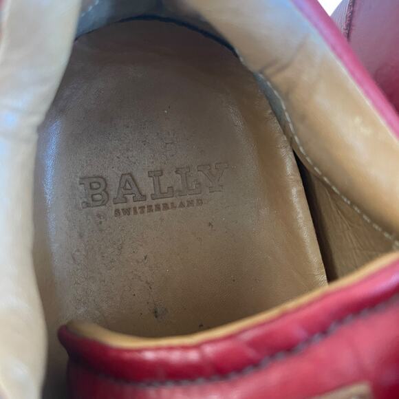 Bally Switzerland Okey Burgundy Suede and Leather Sneakers Size 7.5 main image 11